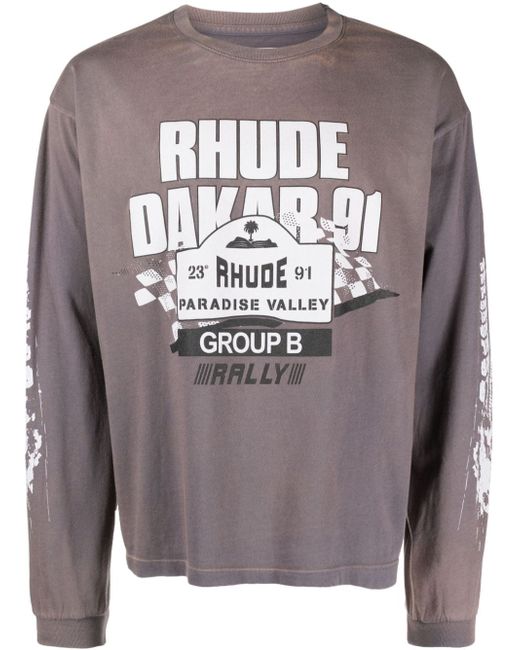 Rhude Dakar 91 long-sleeve T-shirt