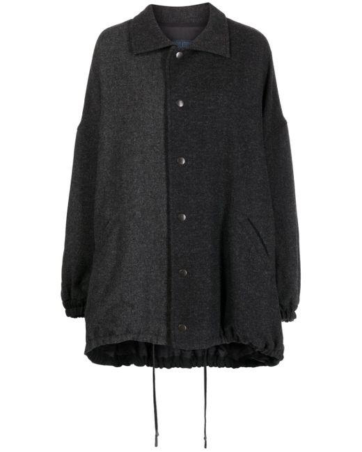 Yohji Yamamoto herringbone-pattern wool jacket