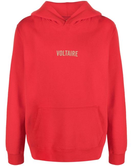Zadig & Voltaire logo-print hoodie sweatshirt