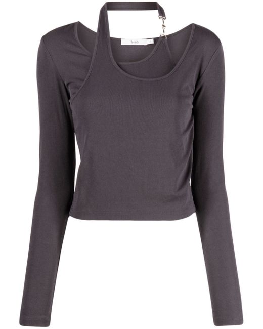 b+ab cut-out detailing long-sleeve top