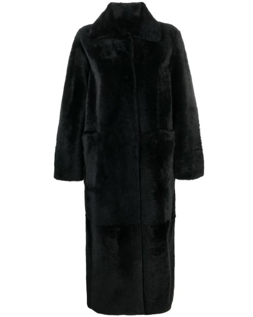 Furling By Giani single-breasted lambskin coat