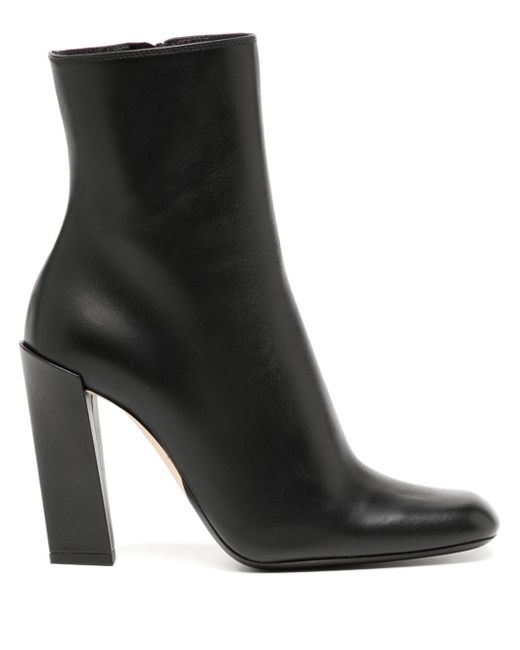Victoria Beckham 100mm square-toe leather ankle boots