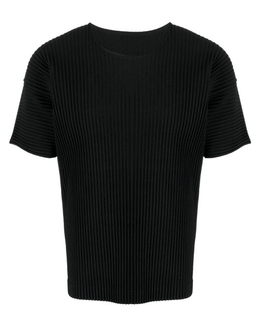 Homme Pliss Issey Miyake pleated short-sleeve T-shirt