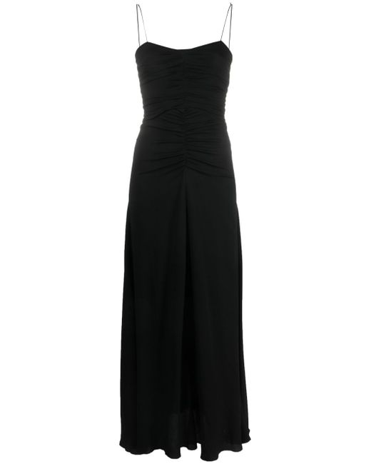 Forte-Forte ruched flared maxi dress
