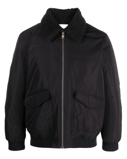 Zadig & Voltaire shearling-collar bomber jacket