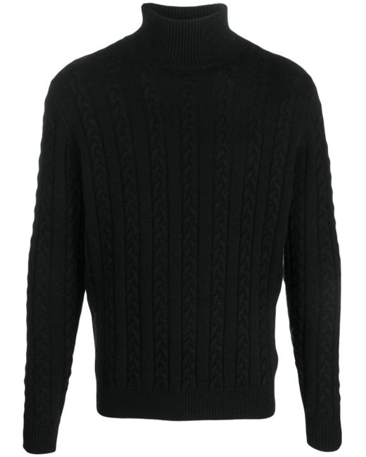 Fursac cable-knit mock-neck jumper