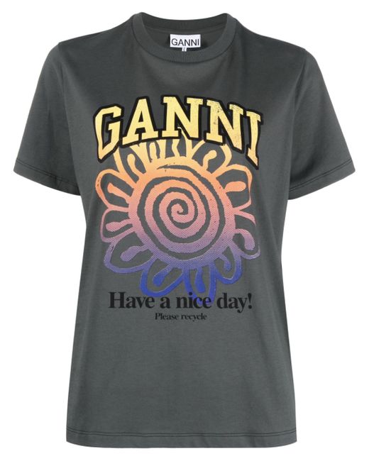Ganni Relaxed Flower T-shirt