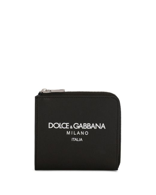 Dolce & Gabbana logo-print zip-around wallet