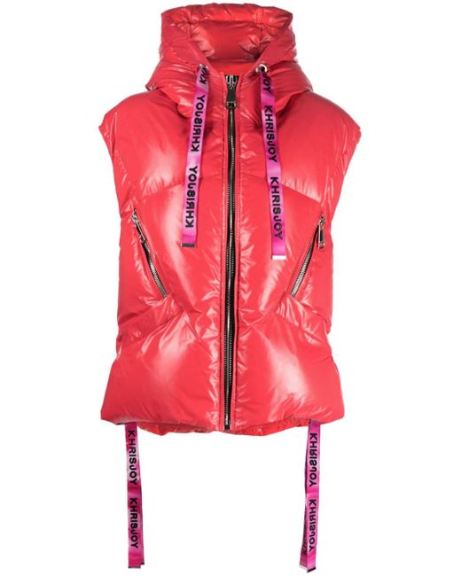 Khrisjoy Puff Iconic hooded quilted gilet
