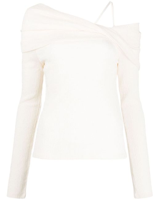 b+ab draped-detailing long-sleeve top