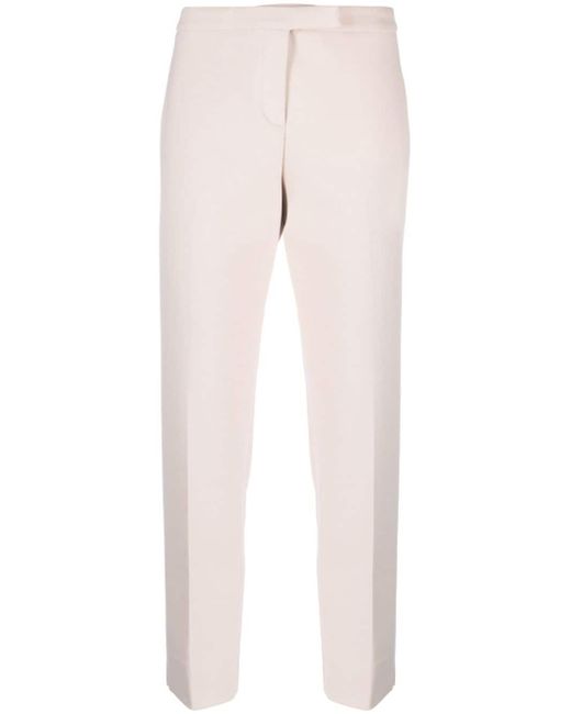 Peserico pressed-crease cropped trousers