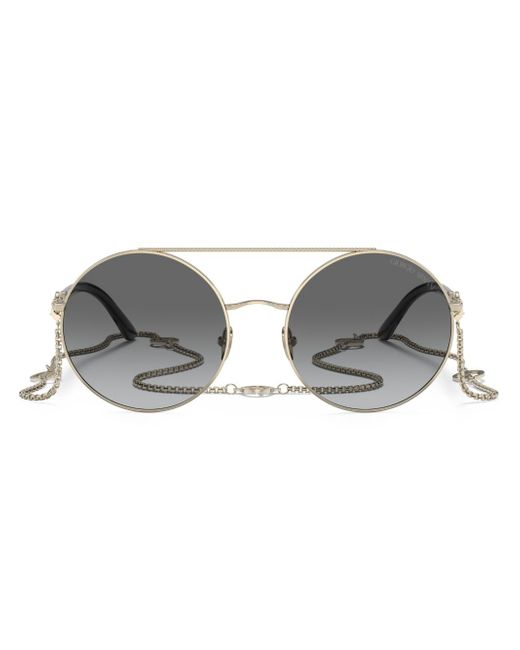 Giorgio Armani rounded frame tinted sunglasses