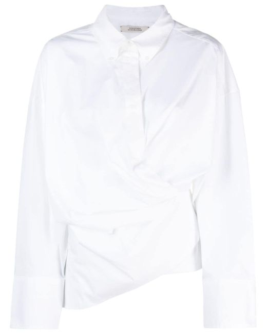 Dorothee Schumacher wrap-design long-sleeve shirt