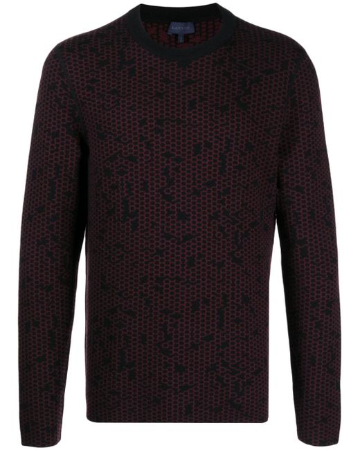 Lanvin patterned intarsia-knit jumper