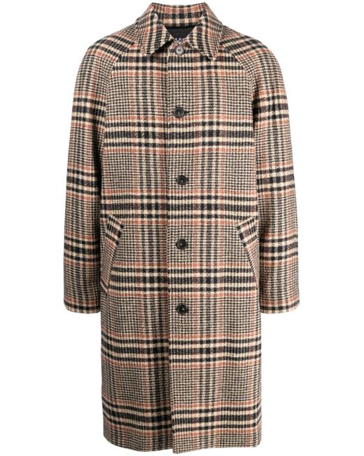 A.P.C. Etienne plaid-pattern wool coat
