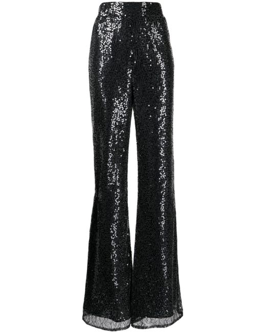 Anouki high-waisted sequin-embellished trousers