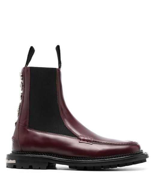 Toga Pulla stud-embellished leather ankle boots