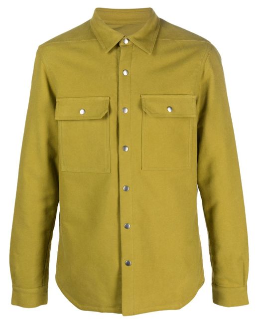 Rick Owens button-up cotton shirt jacket