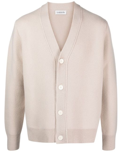 Lanvin V-neck wool-cashmere cardigan