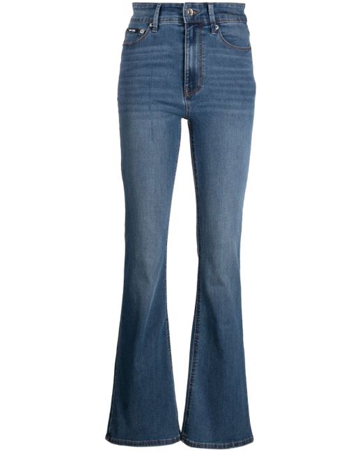 Dkny high-rise flared jeans