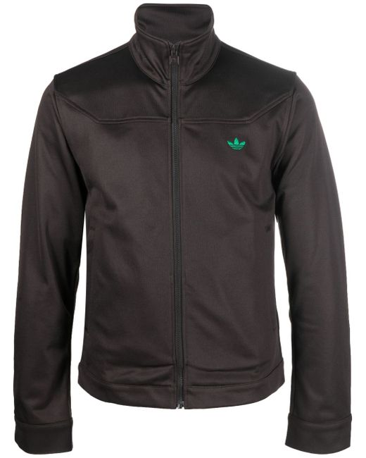 Adidas x Wales Bonner embroidered trefoil zipped jacket