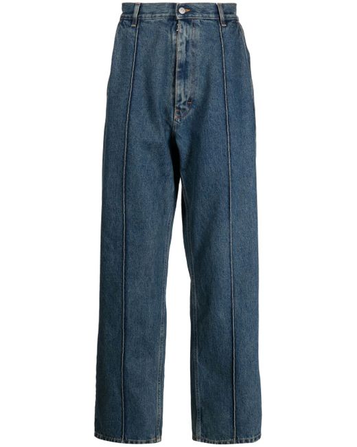 Mm6 Maison Margiela mid-rise wide-leg jeans