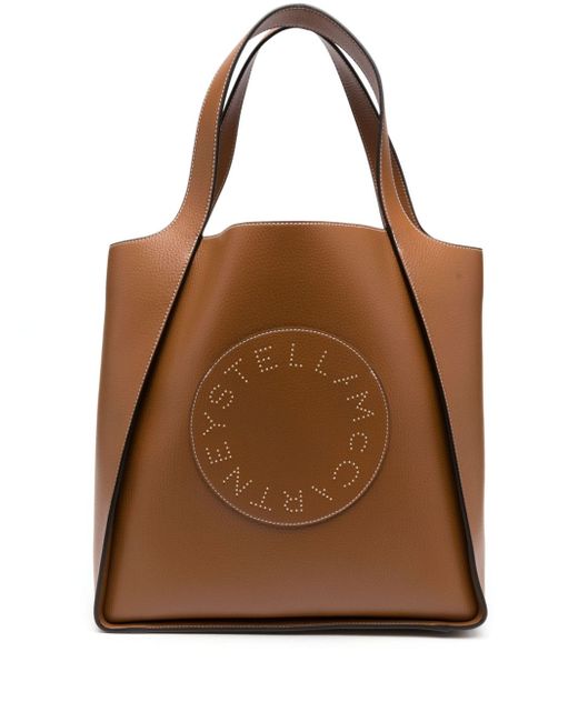 Stella McCartney perforated-logo tote bag