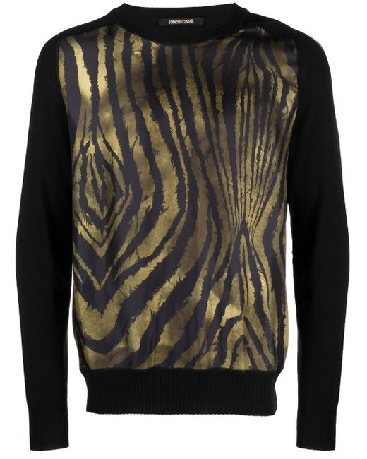 Roberto Cavalli zebra-print sweatshirt