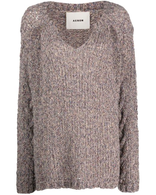 Aeron Colwell mélange knitted jumper