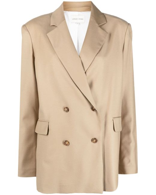 Loulou Studio notched-lapel double-breasted blazer