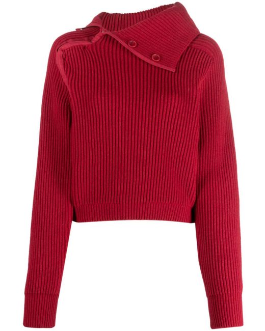 Jacquemus Vega asymmetric wool-blend jumper