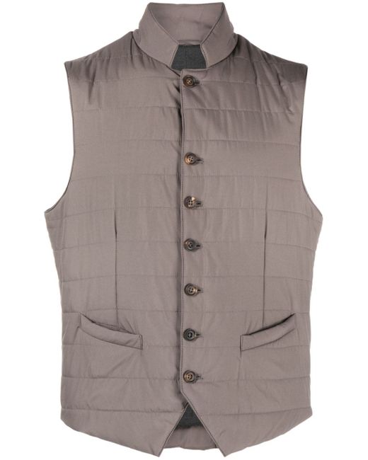 Corneliani quilted button-up gilet