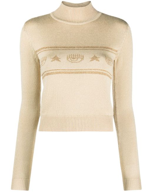 Chiara Ferragni Eye Star-jacquard sweater