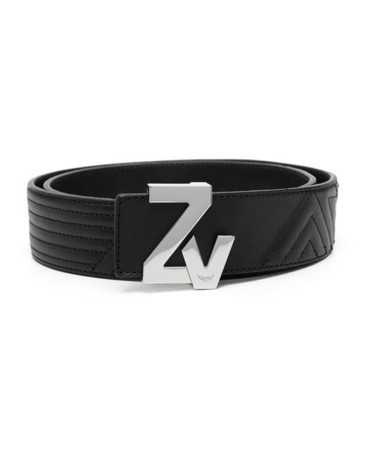 Zadig & Voltaire ZV Initiale leather belt