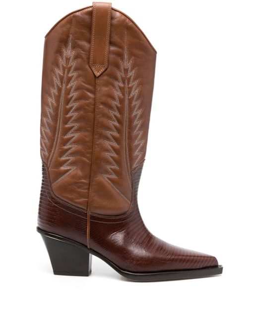 Paris Texas Rosario 70mm western leather boots