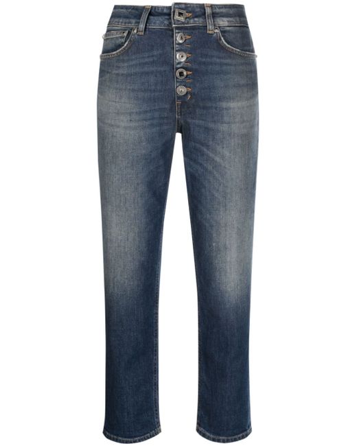 Dondup button-fly cropped jeans
