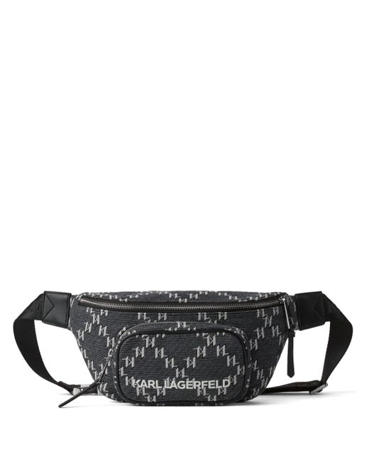 Karl Lagerfeld K/Monogram zip belt bag