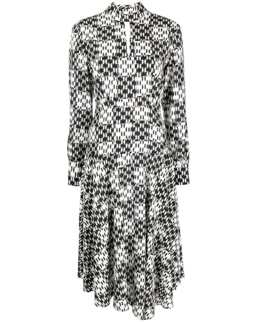 Karl Lagerfeld monogram-jacquard dress