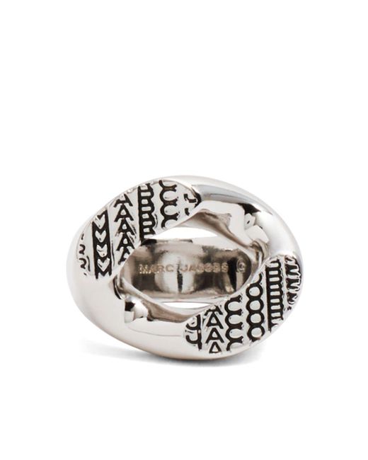 Marc Jacobs Monogram Signet polished-finish ring