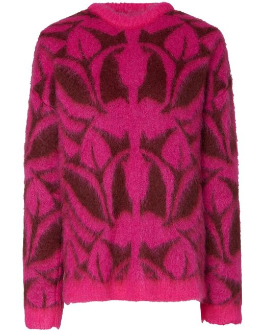 La Double J. intarsia-knit long-sleeve jumper