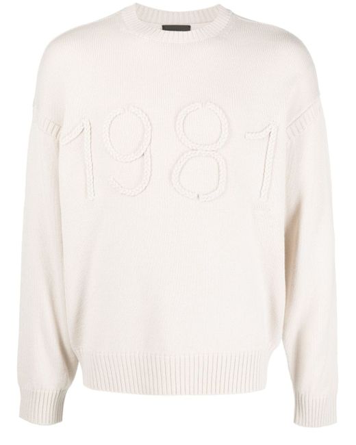 Emporio Armani braided-1981 knitted jumper