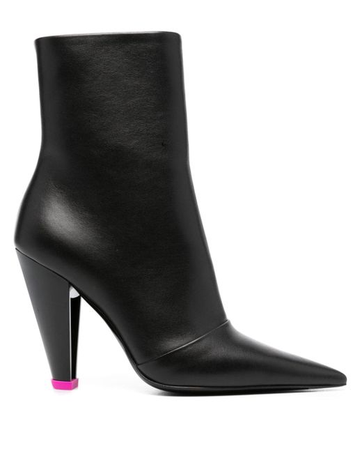 3juin 100mm leather ankle boots
