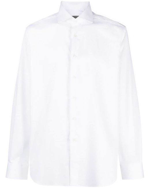 Corneliani cutaway-collar button-up shirt