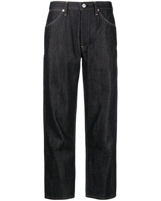 Jil Sander contrast-stitching straight-leg jeans