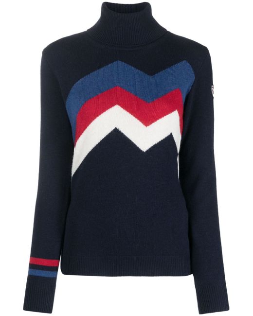 Rossignol Mountain intarsia-knit jumper