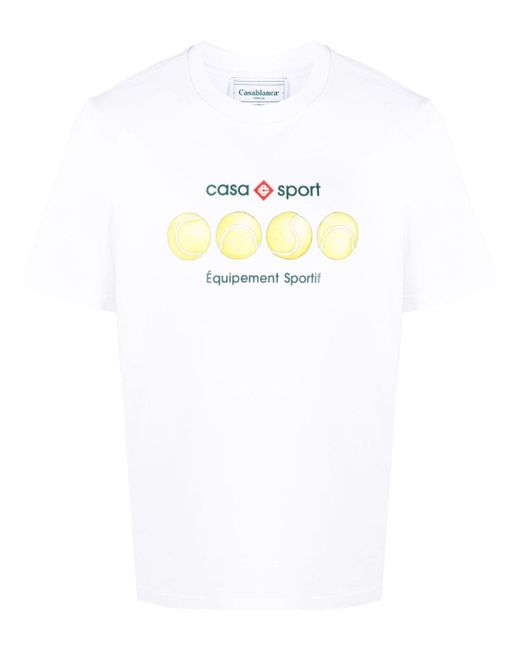 Casablanca Tennis Ball organic-cotton T-shirt