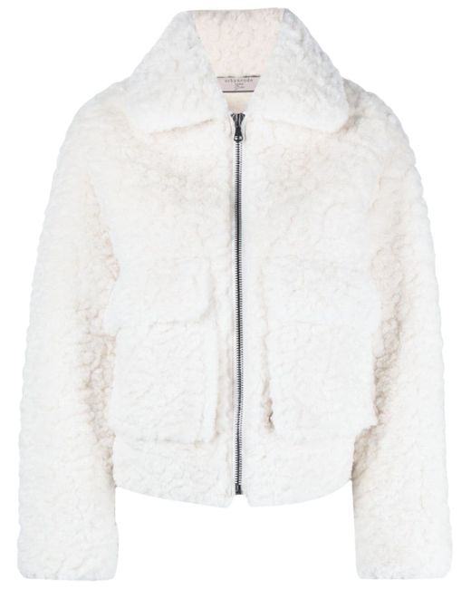 Urbancode cropped faux-fur jacket