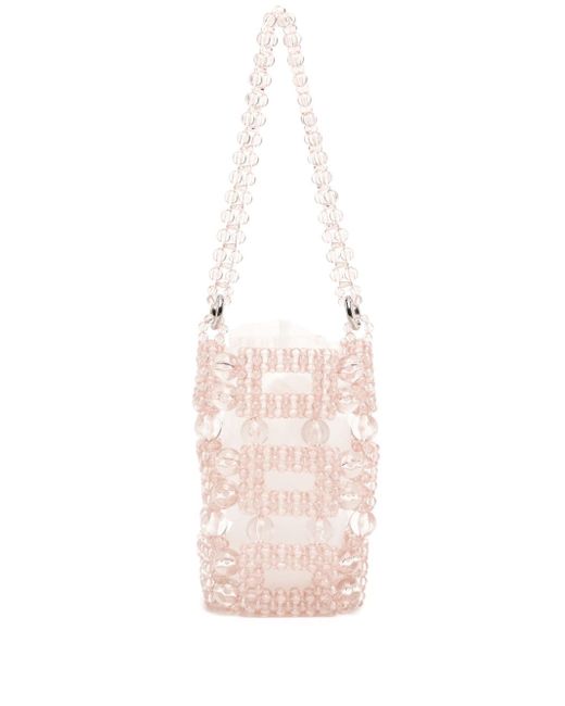 0711 bead-embellished tote bag