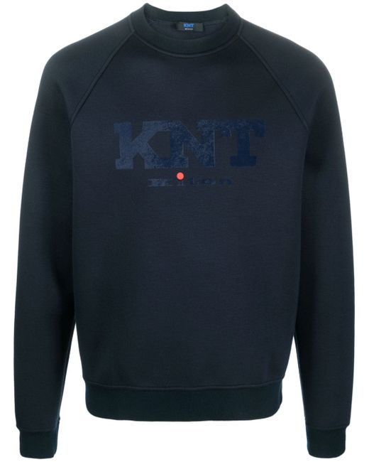 Kiton logo-print long-sleeve sweatshirt