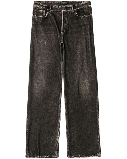 Balenciaga mid-rise wide-leg jeans